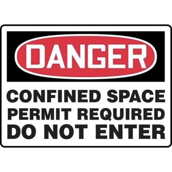 Accuform OSHA DANGER SAFETY SIGN CONFINED MCSP122XL MCSP122XL - main